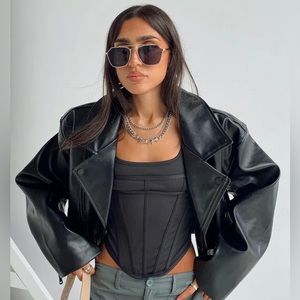 NWT Lioness Satan Island Leather Jacket